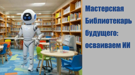 Новосибирская областная детская библиотека приглашает библиотечных специалистов принять участие в дистанционной мастерской «Библиотекарь будущего: осваиваем ИИ»
