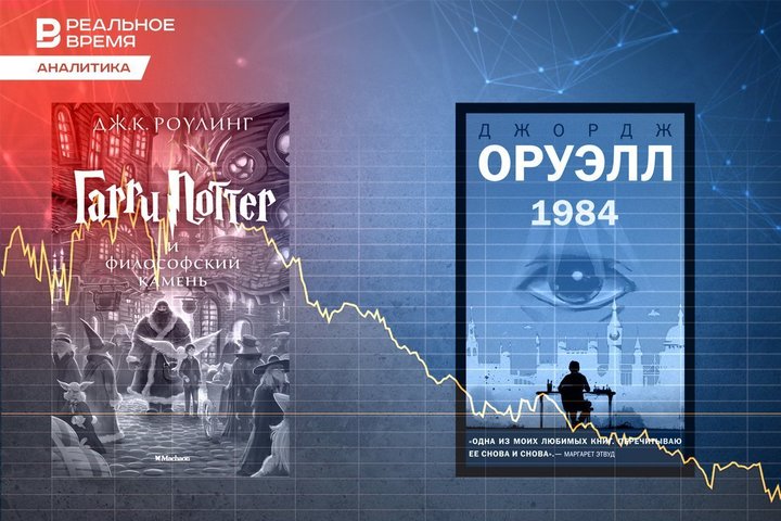 Обзор книжного ретейла: Джоан Роулинг и Джордж Оруэлл стремительно теряют позиции