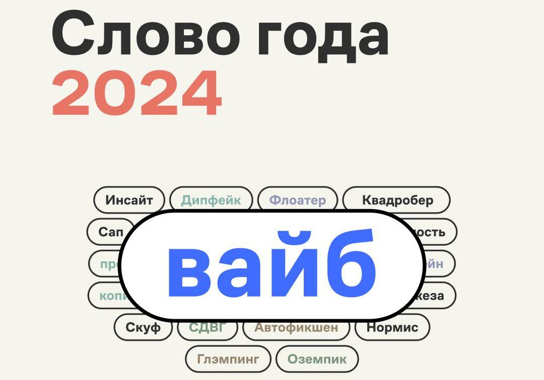 «Вайб» выбрали «словом года» по версии портала «Грамота.ру»
